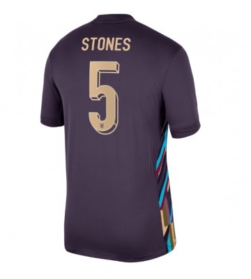 England John Stones #5 Replika Udebanetrøje EM 2024 Kortærmet